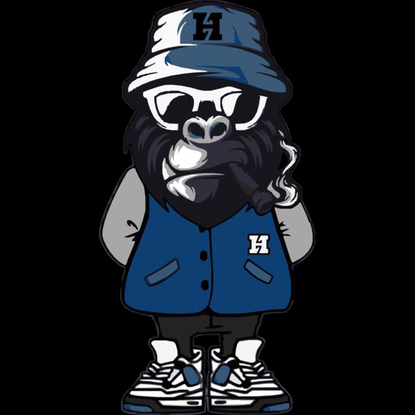 Cool Blue Graduate Gorilla  Thumbnail